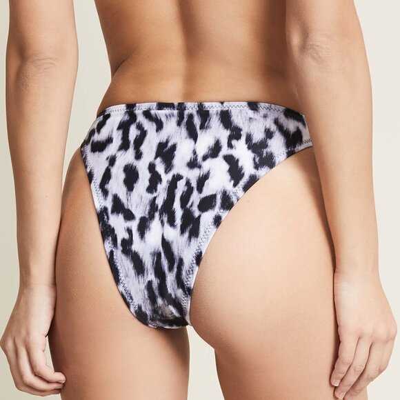 New Norma Kamali Sunglass Bikini Bra & Luca Bottoms In Abstract Leopard NWT XS - Picture 10 of 16